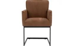 Goossens excellent eetkamerstoel tom bruin leer - 8190651-02