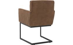 Goossens excellent eetkamerstoel tom bruin leer - 8190651-03