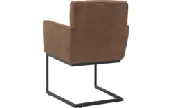 Goossens excellent eetkamerstoel tom bruin leer - 8190651-02