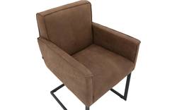 Goossens excellent eetkamerstoel tom bruin leer - 8190651-02