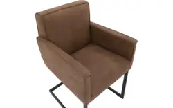 Goossens excellent eetkamerstoel tom bruin leer - 8190651-02