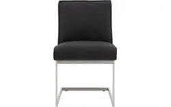 Goossens excellent eetkamerstoel tom zwart leer - 8190653-02