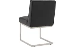 Goossens excellent eetkamerstoel tom zwart leer - 8190653-02