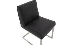Goossens excellent eetkamerstoel tom zwart leer - 8190653-02
