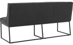 Goossens excellent eetkamerbank tom zwart leer - 8190654-03