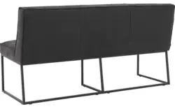 Goossens excellent eetkamerbank tom zwart leer - 8190654-02