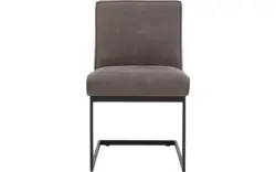 Goossens excellent eetkamerstoel tom grijs leer - 8190657-02