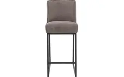 Goossens excellent barstoel tom grijs leer - 8190659-02