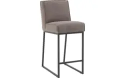 Goossens excellent barstoel tom grijs leer - 8190659-02