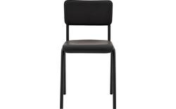 Goossens eetkamerstoel chaplin grijs leer - 8190677-02