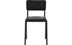 Goossens eetkamerstoel chaplin grijs leer - 8190677-02