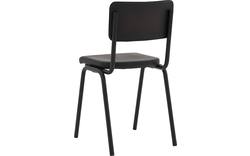 Goossens eetkamerstoel chaplin grijs leer - 8190677-02