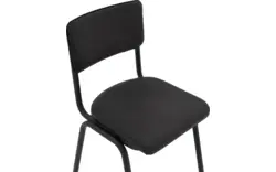 Goossens eetkamerstoel chaplin grijs leer - 8190677-02