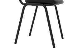 Goossens eetkamerstoel chaplin grijs leer - 8190677-02