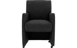 Goossens eetkamerstoel alex grijs microvezel - 8190692-02