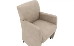 Goossens eetkamerstoel alex beige microvezel - 8190695-02