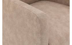 Goossens eetkamerstoel alex beige microvezel - 8190695-02