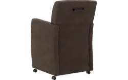Goossens eetkamerstoel alex bruin microvezel - 8190698-02