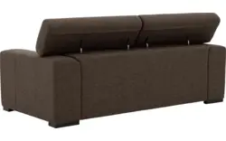 Goossens zitbank nora bruin stof - 8190705-211-01