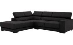 Goossens hoekbank nora grijs stof - 8190707-204-01-gespiegeld