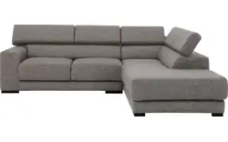 Goossens hoekbank nora grijs stof - 8190707-207-01