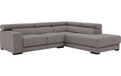 Goossens hoekbank nora grijs stof - 8190707-207-01