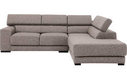 Goossens hoekbank nora grijs stof - 8190707-208-02