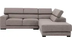 Goossens hoekbank nora grijs stof - 8190707-208-01