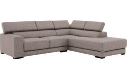 Goossens hoekbank nora grijs stof - 8190707-208-01