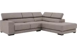 Goossens hoekbank nora grijs stof - 8190707-208-01