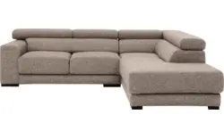 Goossens hoekbank nora beige stof - 8190707-209-01