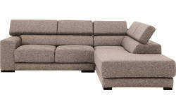 Goossens hoekbank nora beige stof - 8190707-209-02