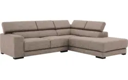 Goossens hoekbank nora beige stof - 8190707-209-01