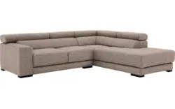 Goossens hoekbank nora beige stof - 8190707-209-01