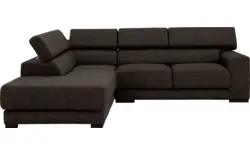 Goossens hoekbank nora bruin stof - 8190707-213-01-gespiegeld