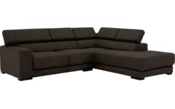 Goossens hoekbank nora bruin stof - 8190707-213-01
