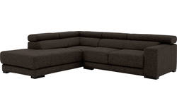 Goossens hoekbank nora bruin stof - 8190707-213-01-gespiegeld