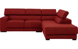 Goossens hoekbank nora rood stof - 8190707-216-01