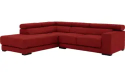 Goossens hoekbank nora rood stof - 8190707-216-01-gespiegeld