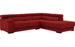 Goossens hoekbank nora rood stof - 8190707-216-01