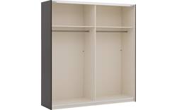 Goossens kledingkast easy storage sdk zwart hoogwaardig meubelplaat - 8190718-07