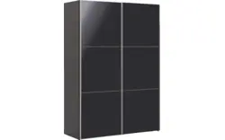 Goossens kledingkast easy storage sdk zwart hoogwaardig meubelplaat - 8190730-02