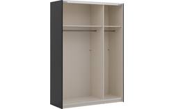 Goossens kledingkast easy storage sdk zwart hoogwaardig meubelplaat - 8190730-07