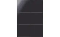 Goossens kledingkast easy storage sdk zwart hoogwaardig meubelplaat - 8190730-08