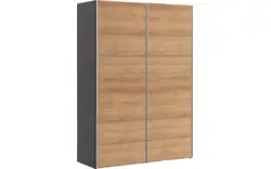 Goossens kledingkast easy storage sdk zwart hoogwaardig meubelplaat - 8190731-01