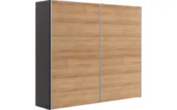 Goossens kledingkast easy storage sdk zwart hoogwaardig meubelplaat - 8190737-02