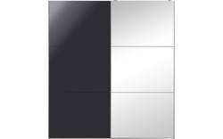 Goossens kledingkast easy storage sdk zwart hoogwaardig meubelplaat - 8190749-02