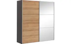 Goossens kledingkast easy storage sdk zwart hoogwaardig meubelplaat - 8190750-02