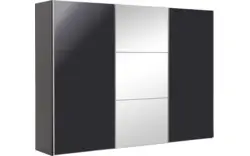 Goossens kledingkast easy storage sdk zwart hoogwaardig meubelplaat - 8190765-01