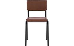Goossens eetkamerstoel chaplin bruin leer - 8190780-02